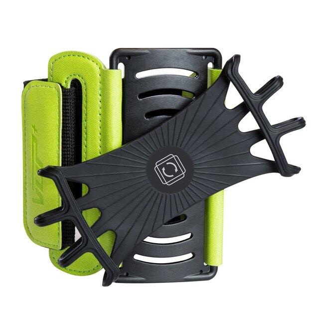 ULTRA-TRI 180 Degree Rotation Running Phone Holder Bag Armband Elastic Pouch Strap Jogging Gym Wrist Belt Fitness Accessories