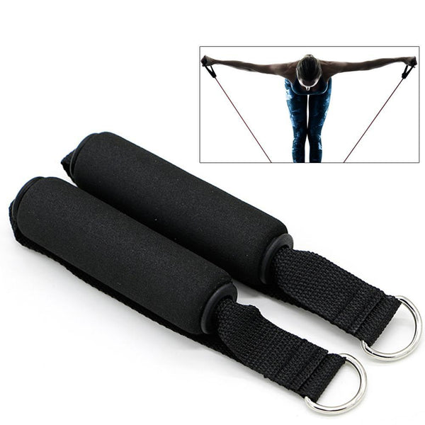 2 PCS Black Pull Rope Handle Multi-function Powerful Handle Rope Handle Pull Accessories Fitness Equipment Accessories