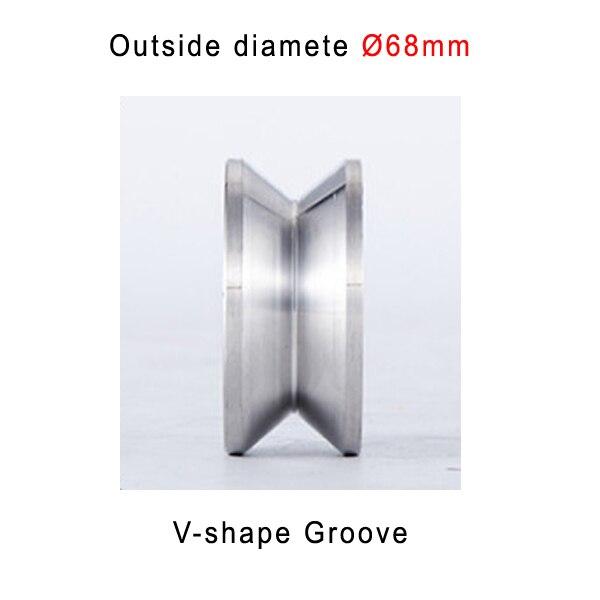 Universal High quality 304# Stainless steel diameter 48 68 73 120mm Bearing Pulley Fitness Equipment accessories