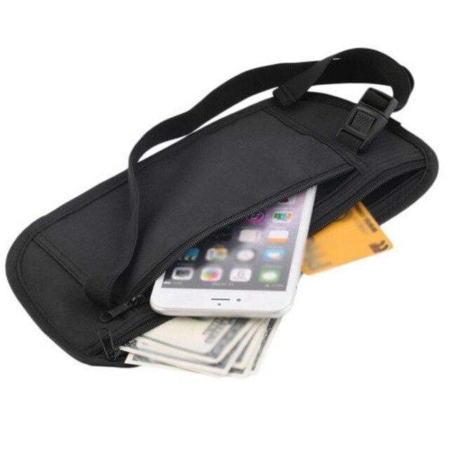 Fashion Casual Waist Bag Lightweight Waterproof Elastic Zipper Storage Bags Phone Case Outdoor Fitness Sportswear Accessories