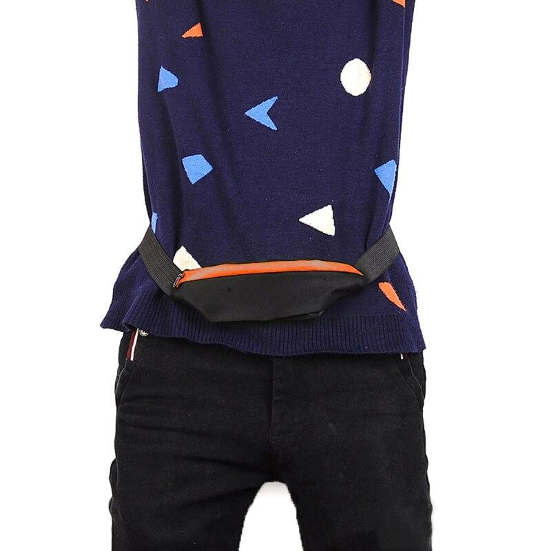 Women Men Water Resistant Elastic Zipper Buckled Storage Bags Small Waist Bag Outdoor Fitness Sportswear Accessories