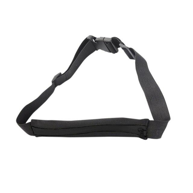Women Men Small Waist Bag Water Resistant Elastic Zipper Buckled Storage Bags Outdoor Fitness Sportswear Accessories