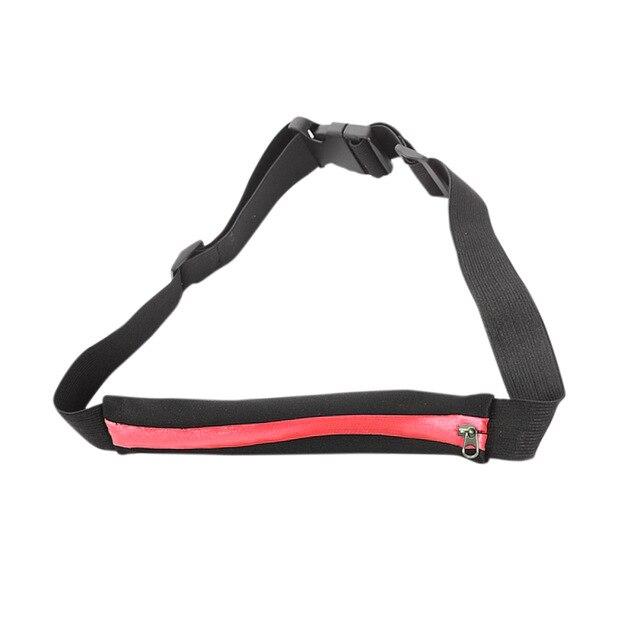 Women Men Small Waist Bag Water Resistant Elastic Zipper Buckled Storage Bags Outdoor Fitness Sportswear Accessories