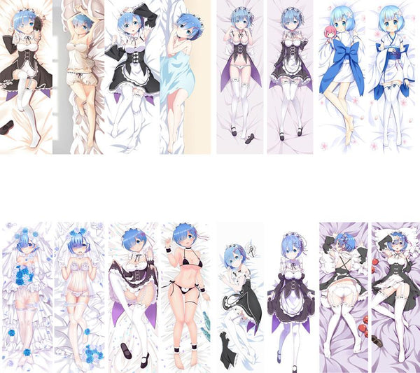 July update Anim Re Zero kara Hajimeru Isekai Seikatsu characters sexy girl Rem Dakimakura pillow cover hugging body pillowcase
