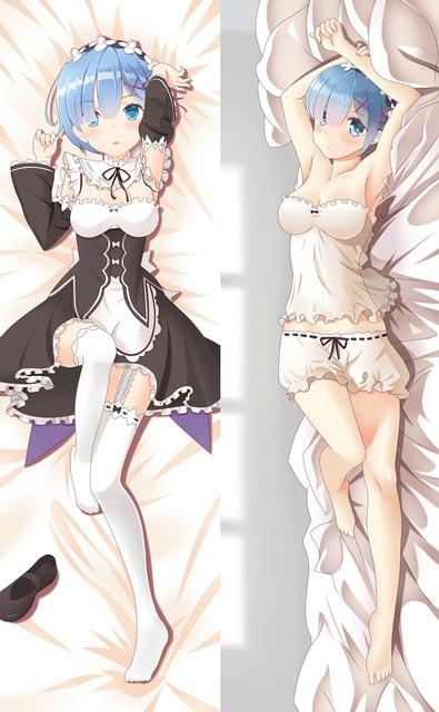 July update Anim Re Zero kara Hajimeru Isekai Seikatsu characters sexy girl Rem Dakimakura pillow cover hugging body pillowcase