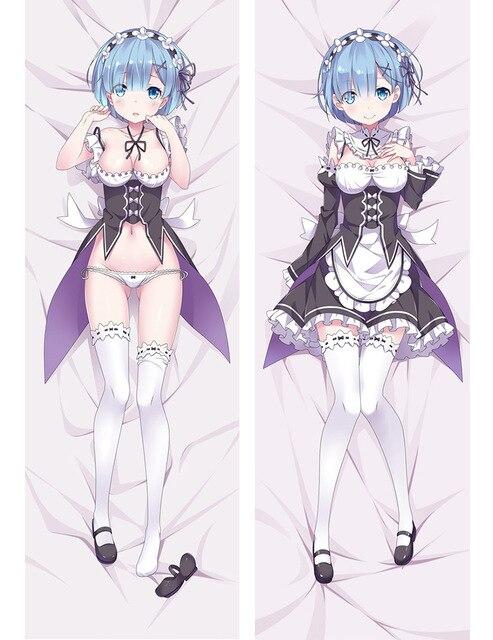 July update Anim Re Zero kara Hajimeru Isekai Seikatsu characters sexy girl Rem Dakimakura pillow cover hugging body pillowcase