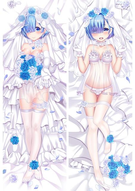 July update Anim Re Zero kara Hajimeru Isekai Seikatsu characters sexy girl Rem Dakimakura pillow cover hugging body pillowcase