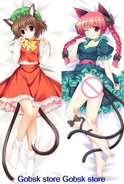 Anime TouHou Project Subterranean Animism character sexy girl Kaenbyou Rin Dakimakura throw pillow cover Hugging Body pillowcase