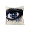 Art Character Eye Pillow Cover Home Linen Pillow Cover Without Pillow Core Simple Square Pillowcase Cover Waist Pillow Cover