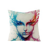 Art Character Eye Pillow Cover Home Linen Pillow Cover Without Pillow Core Simple Square Pillowcase Cover Waist Pillow Cover