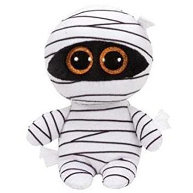 Pyoopeo Ty Boos 6" 15cm Mummy Owl Fish Bear Penguin Turtle Monkey Plush Big-eyed Stuffed Animal Doll Toy with Heart Tag