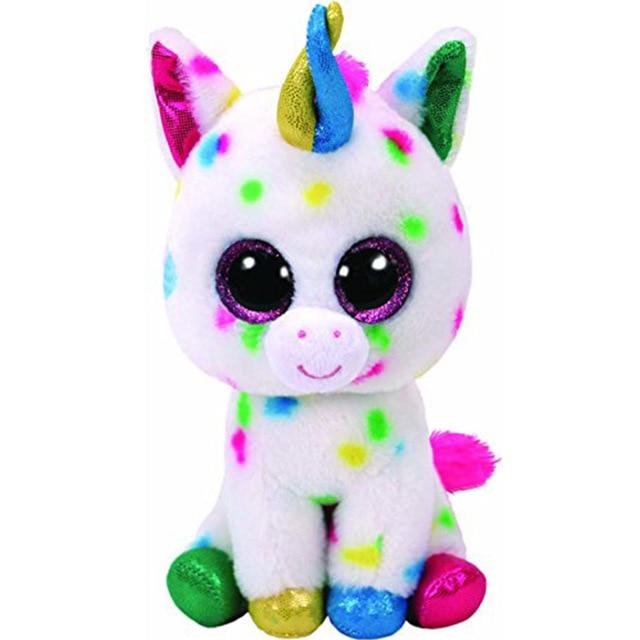 Pyoopeo Ty Boos 6" 15cm Mummy Owl Fish Bear Penguin Turtle Monkey Plush Big-eyed Stuffed Animal Doll Toy with Heart Tag