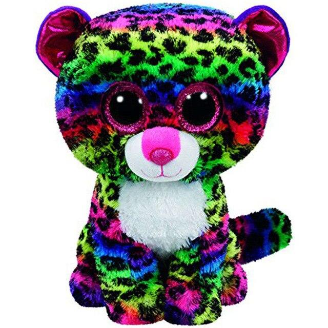 Pyoopeo Ty Boos 6" 15cm Mummy Owl Fish Bear Penguin Turtle Monkey Plush Big-eyed Stuffed Animal Doll Toy with Heart Tag