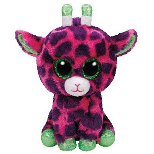Pyoopeo Ty Boos 6" 15cm Mummy Owl Fish Bear Penguin Turtle Monkey Plush Big-eyed Stuffed Animal Doll Toy with Heart Tag