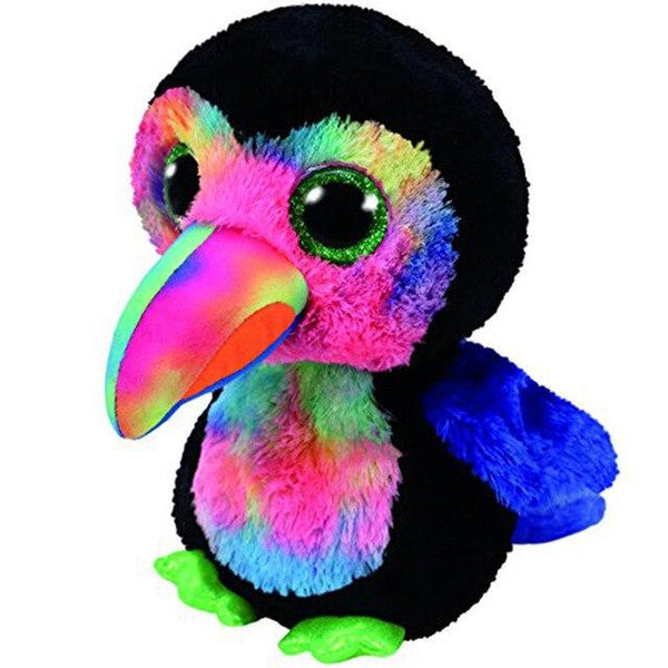 Pyoopeo Ty Boos 6" 15cm Mummy Owl Fish Bear Penguin Turtle Monkey Plush Big-eyed Stuffed Animal Doll Toy with Heart Tag