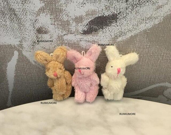 1piece random design cute little 4-9cm bowknot rabbit animals plush toys - kawaii Plush Stuffed Toy Doll