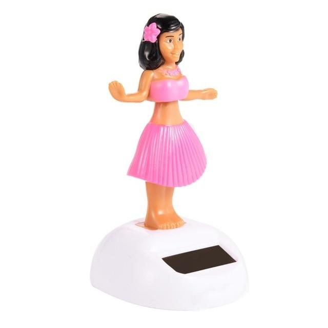 Solar Powered Dancing Girl Swinging Bobble Toy Gift For Car Decoration Novelty Happy Dancing Solar Girls Toys For Children