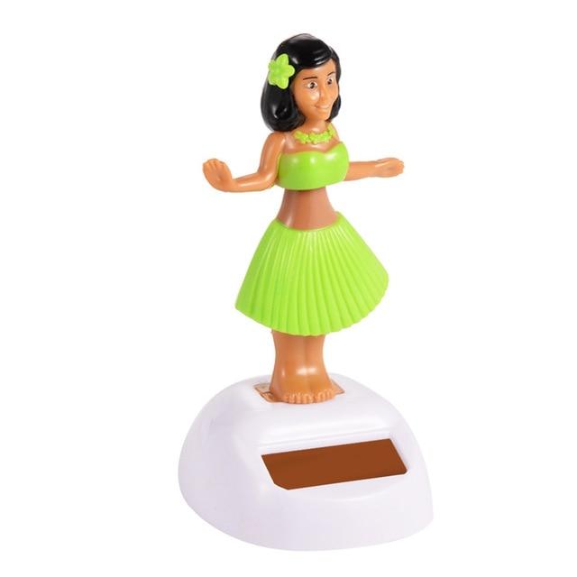Solar Powered Dancing Girl Swinging Bobble Toy Gift For Car Decoration Novelty Happy Dancing Solar Girls Toys For Children