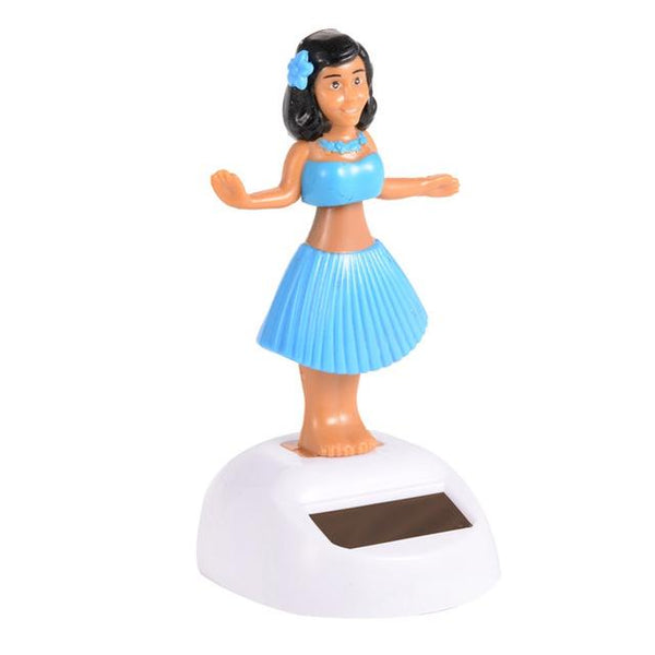 Solar Powered Dancing Girl Swinging Bobble Toy Gift For Car Decoration Novelty Happy Dancing Solar Girls Toys For Children