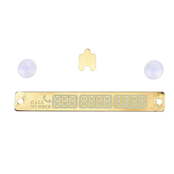 Car Interior Accessories Parking Number Plate Car Parking Card Telephone Number Card Notice Night Florescent Sucker Plate 17*7
