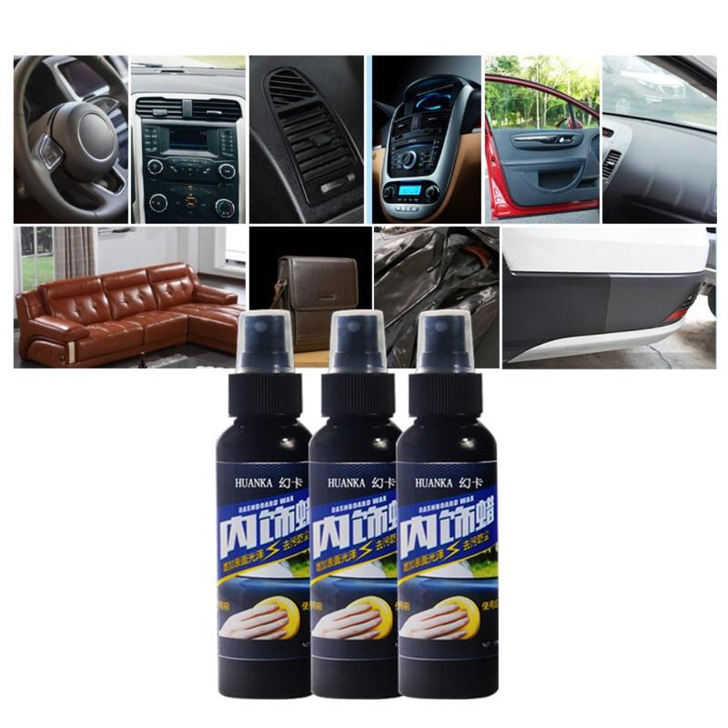 120ml Universal Car Interior Care Cleaner Unique Lemon Scent Auto Window Dashboard Seat Decontamination Cleaning Agent TSLM1