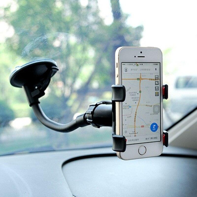 Universal  Car Phone Holder Sucker Bracket Stand 360 Degree Rotation Long Arm Windshield Suction Cup For iPhone Samsung Huawei