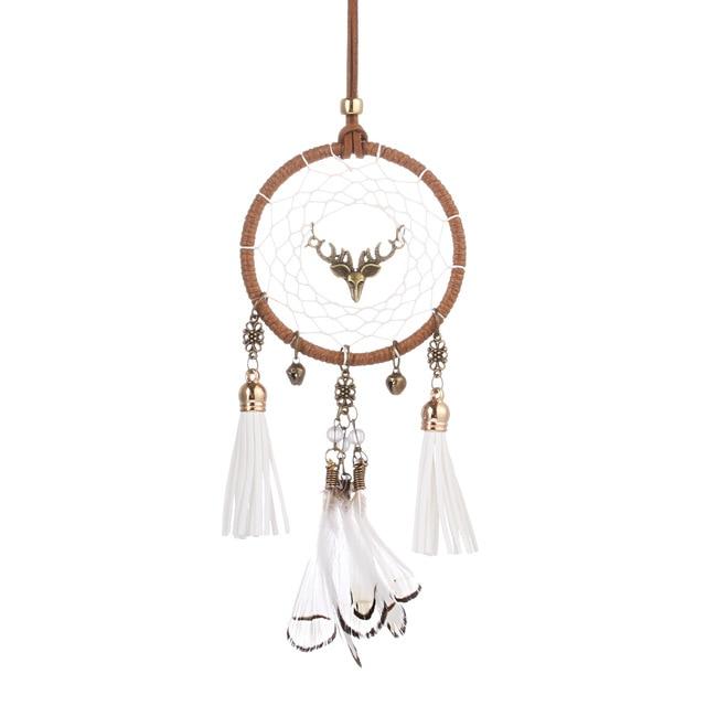 Car Pendant Handmade Dream Catcher Feather Hanging Car Rearview Mirror Ornament Auto Decoration Accessories