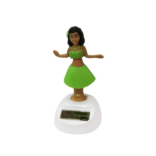 Solar Dancing Hawaii girl Hula Shaking Head Toy Auto Interior Decompression Dashboard Decoration Car Ornaments Car Accessories 4