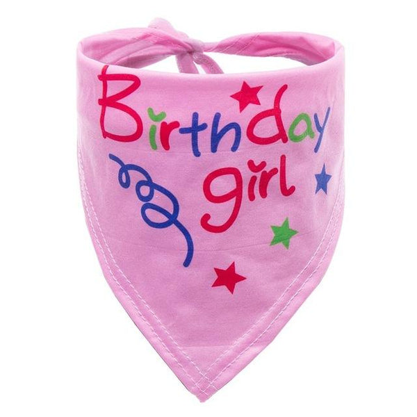 Pet Cute Scarf Dog Cat Birthday Soft Bandana Fashion Dog Puppy Cat Party Birthday Decoration Scarf Dog Accessories