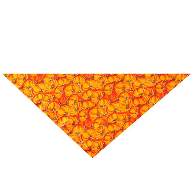 Dog Halloween Bandana Neckerchief Pet Accessories Pet Scarf Personalized Pet Bandanas For Dog Pumpkin Cartoon Dog Scarf Pattern
