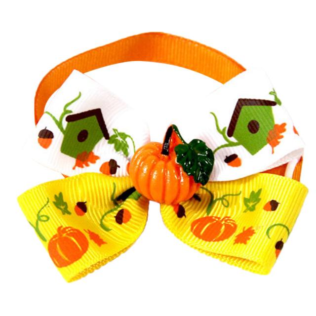 Dog Pet Bow Tie Halloween Cosplay Dog Necktie Adjustable Pet Bowties Collar Dog Accessories Grooming Products For Small Dogs