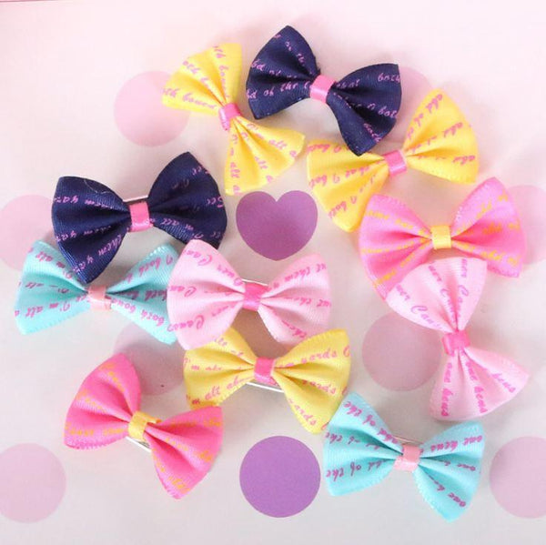Small Dog Bows Pet Dog Grooming Accessories Products Hand-made Small Dog Hair Bows Clip Cat Hair Clips