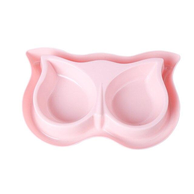 Pet Cat Ceramic Pet Bowl Plastic Frame Anti-skid Protectio cervical Food Water Dogs Cats Dishes Bowls Pet Supplies Accessorie