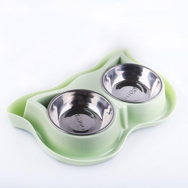 Pet Cat Ceramic Pet Bowl Plastic Frame Anti-skid Protectio cervical Food Water Dogs Cats Dishes Bowls Pet Supplies Accessorie