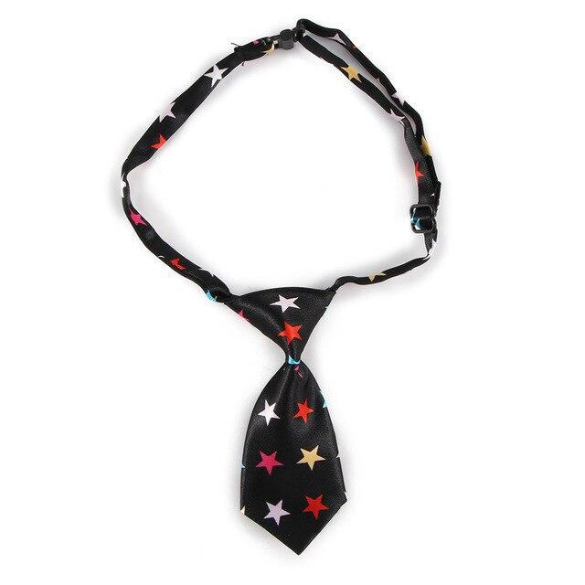 Houkiper 1pc Portable Adjustable Polyester Note Print Decor Pet Cat Dog Puppy Tie Necktie Accessories Gift