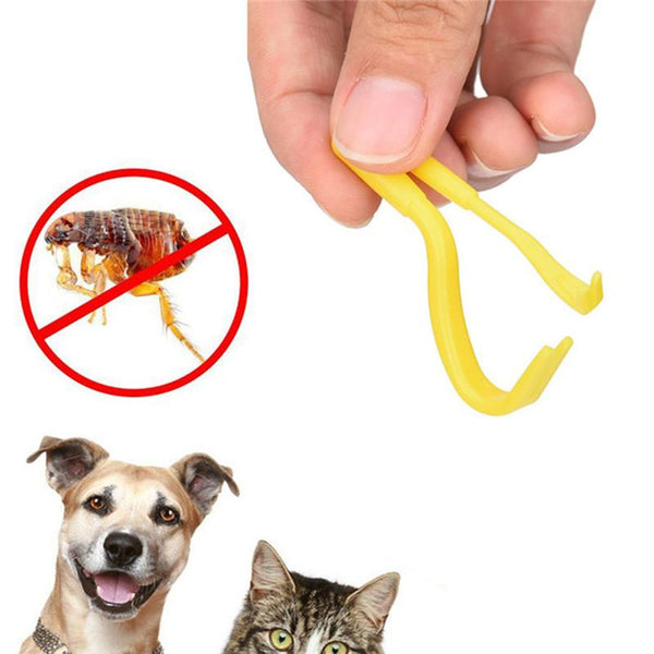 2PCS Fleas Tick Twister Hook Tool Tick Remover Dog Accessories With 2 Sizes Human Manual Debulking Flea Tool Dogs Pet Product