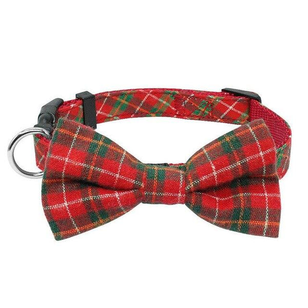 1pc Cloth Pet Dog Cat Necklace Bow Tie Collar Adjustable Plaid Bow Ties Necktie Collar Lovely Dog Cat Puppy Pet Kitty