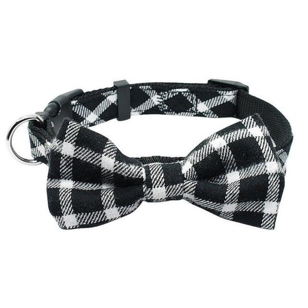 1pc Cloth Pet Dog Cat Necklace Bow Tie Collar Adjustable Plaid Bow Ties Necktie Collar Lovely Dog Cat Puppy Pet Kitty