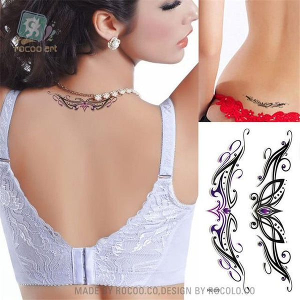individuality waterproof temporary tattoos paper for lady women 3d sexy crown Jewelry design tattoo sticker RC2220