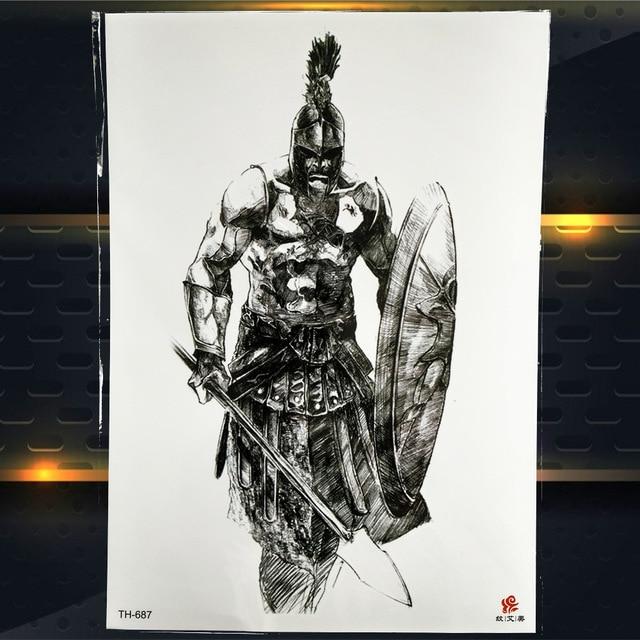 REJASKI Roar Wolf Moon Howl Forest Temporary Tattoo Sticker Arm Waterproof Tattoos Body Art Men Black Fake Tatoo