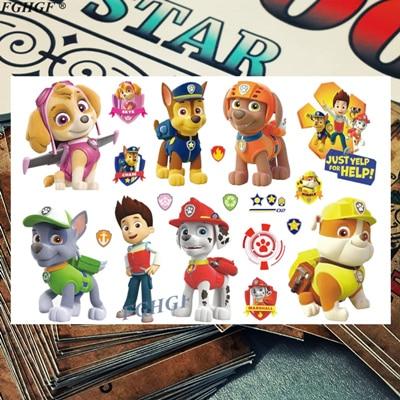 Kids 3d Cute Dog Agent Child Temporary Body Art Flash Tattoo Sticker 17*10cm Waterproof painless tattoo Free shipping