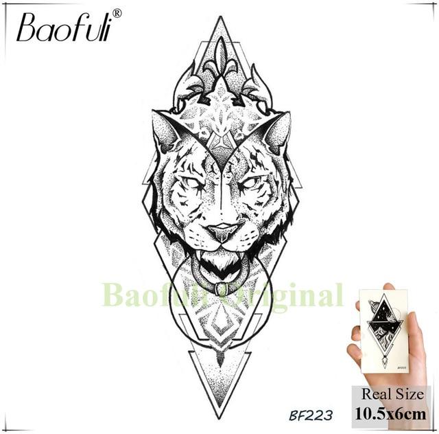 Galaxy Planets Mountain Men Temporary Tattoo Geometry King Lion Deer Waterproof Fake Tatoos Body Art Arms Legs Tattoo Stickers