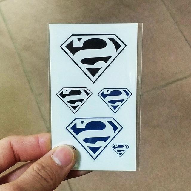 Waterproof Temporary Tattoo Sticker super men captain American cartoon tatto stickers flash tatoo fake tattoos for kids child 4