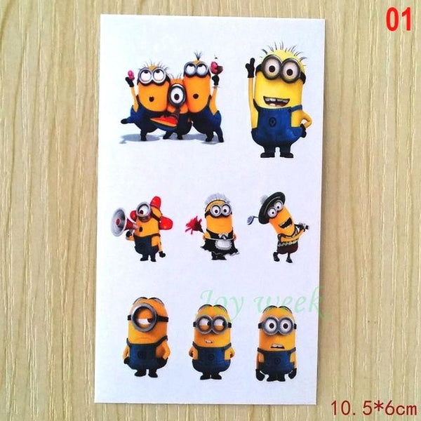 Waterproof Temporary Tattoo Sticker super men captain American cartoon tatto stickers flash tatoo fake tattoos for kids child 4