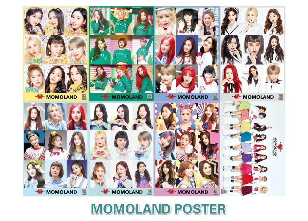 [MYKPOP]MOMOLAND POSTER 29x42CM 8pcs/set HD Photo Poster KPOP Fans Collection SA18080307