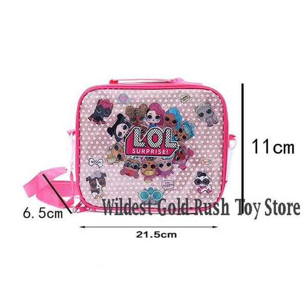 Original LOL surprise dolls los dolls Lunch box Lunch bag Travel outside go school for little girls suits