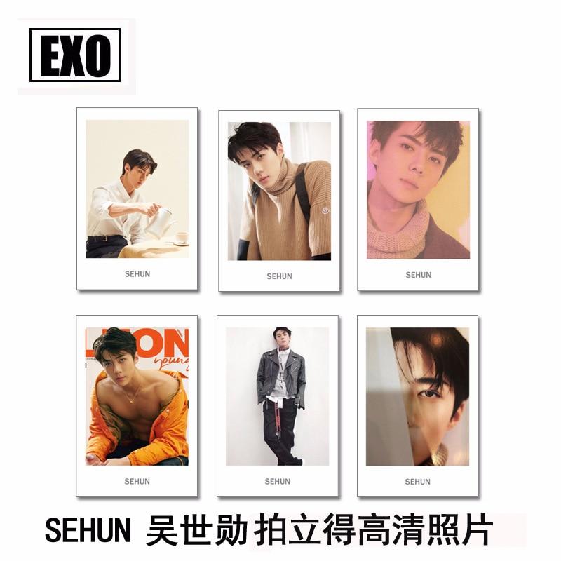 [MYKPOP]EXO GROWL/UNIVERSE SEHUN Polaroid Photo Card K-POP New Fashion Paper Cards Photocard SA18030827