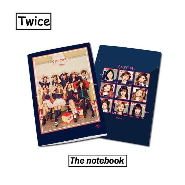 [MYKPOP]TWICE SIGNAL Photo Exercise Book Lined Big Study Notebook Workbook Diary Notebook KPOP Fans Collection SA18050807