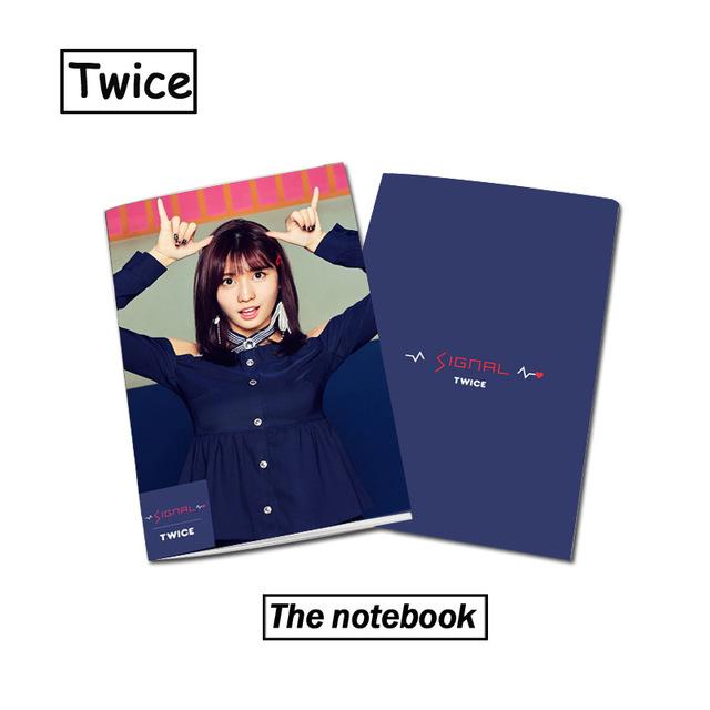[MYKPOP]TWICE SIGNAL Photo Exercise Book Lined Big Study Notebook Workbook Diary Notebook KPOP Fans Collection SA18050807