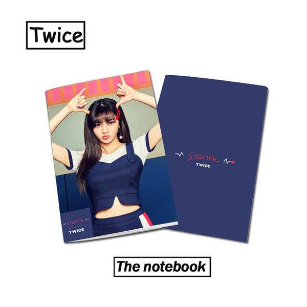 [MYKPOP]TWICE SIGNAL Photo Exercise Book Lined Big Study Notebook Workbook Diary Notebook KPOP Fans Collection SA18050807